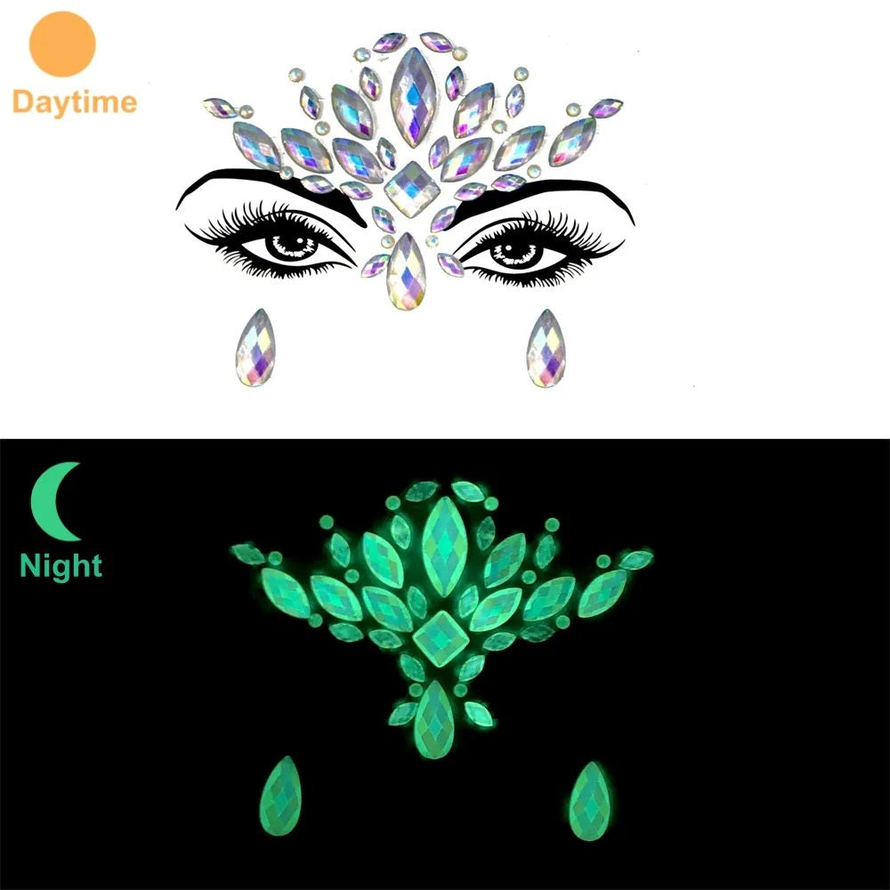 Glowing Face Gems Sets