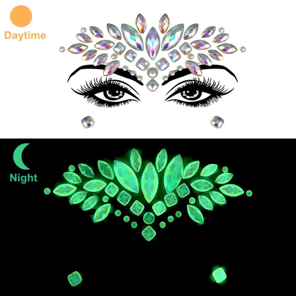 Glowing Face Gems Sets