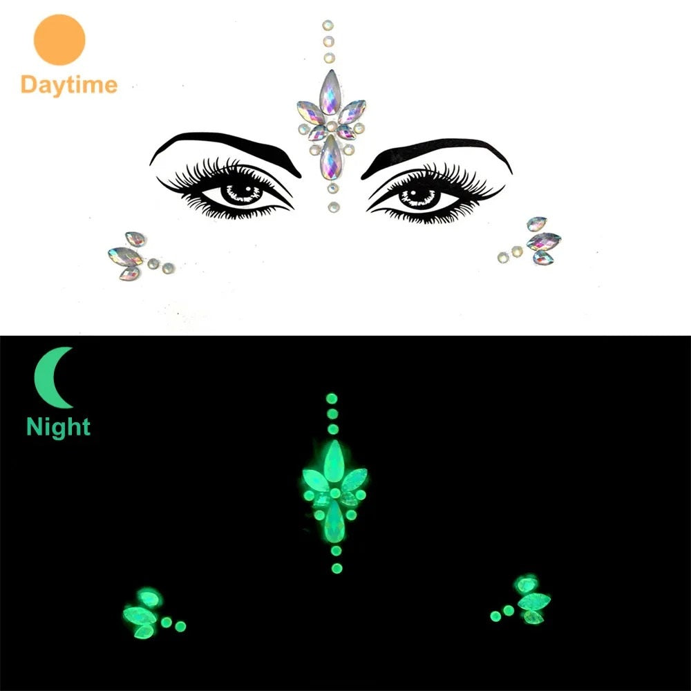 Glowing Face Gems Sets