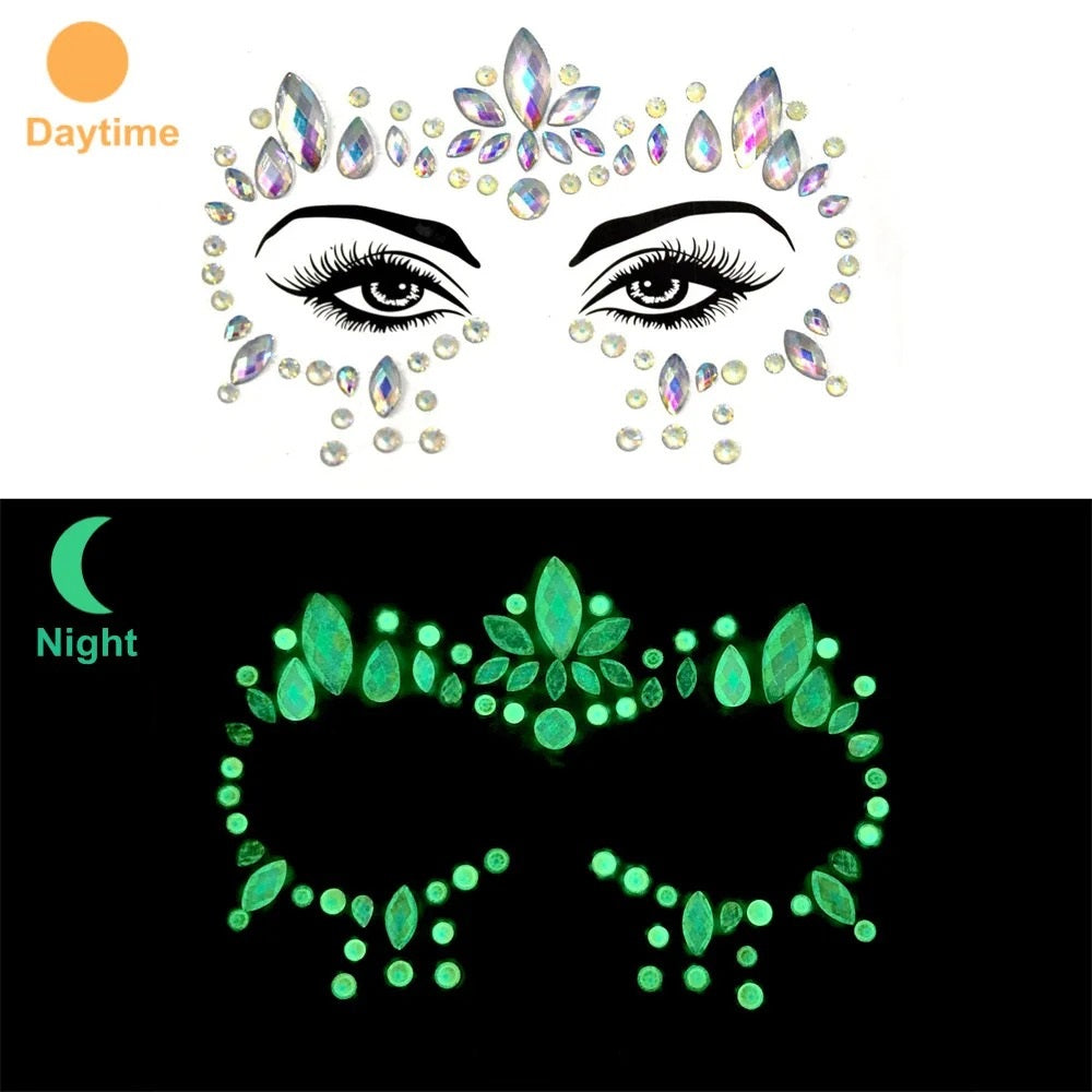 Glowing Face Gems Sets