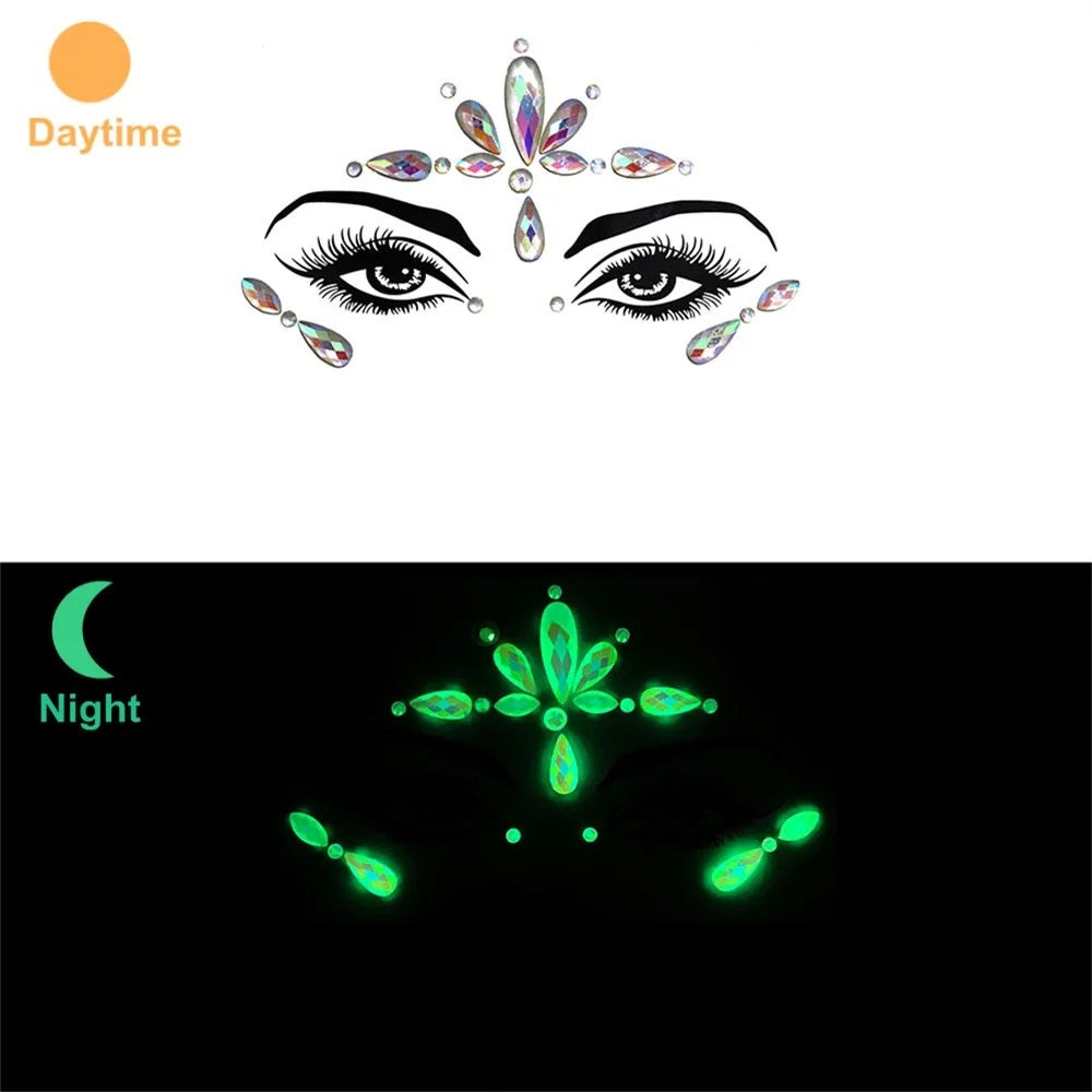Glowing Face Gems Sets