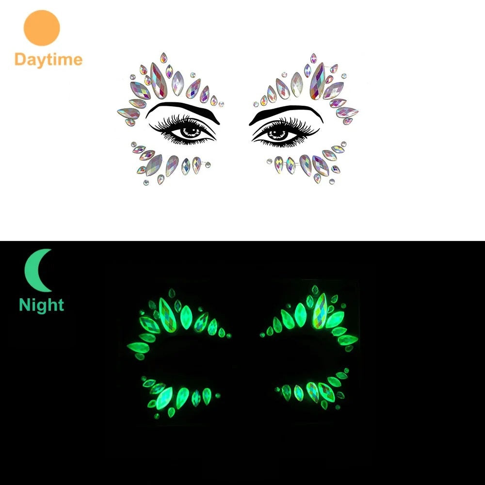 Glowing Face Gems Sets