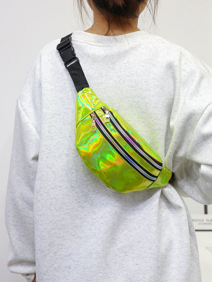 female-wearing-a-holographic-yellow-fanny-pack