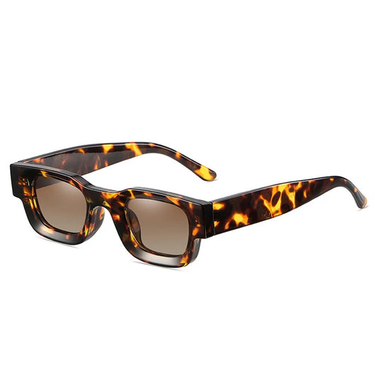 tortoise rounded frame with brown lens techno festival sunglasses