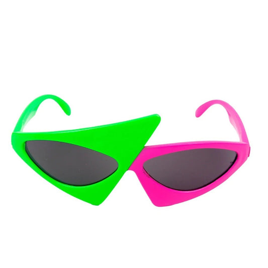 front view 2 color frame techno sunglasses