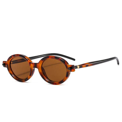 tortoise oval frame with brown lens for techno sunglasses