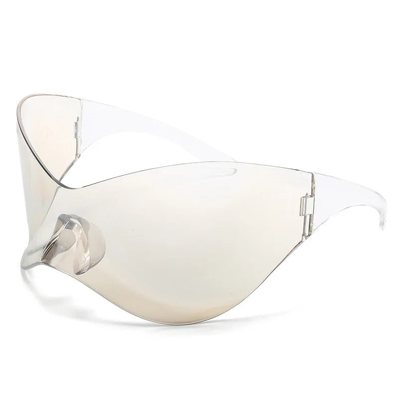 grey visor techno sunglasses