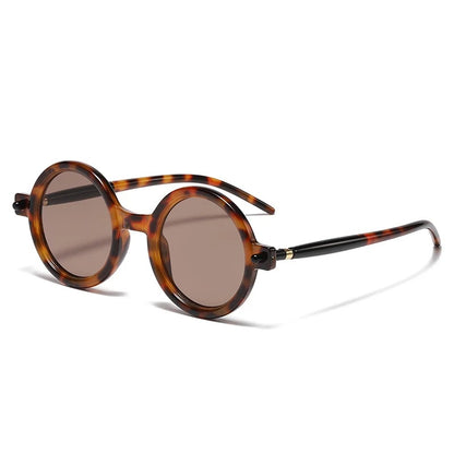 tortoise round frame with brown lens for techno sunglasses