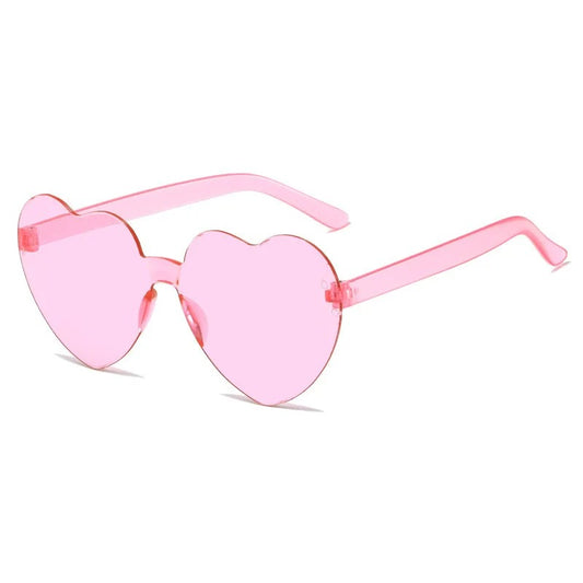 heart shape techno sunglasses