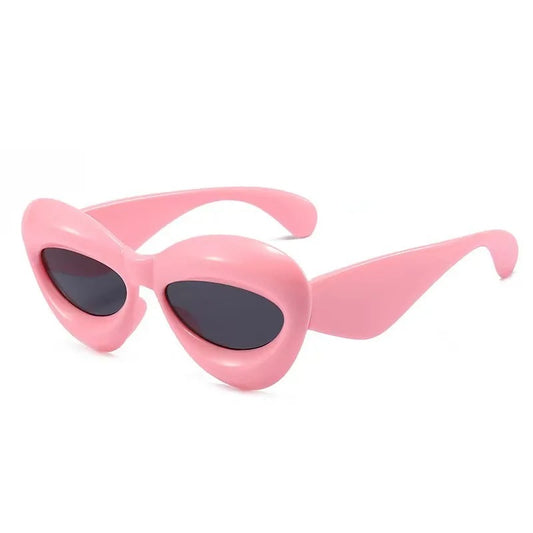 pink techno rave sunglasses